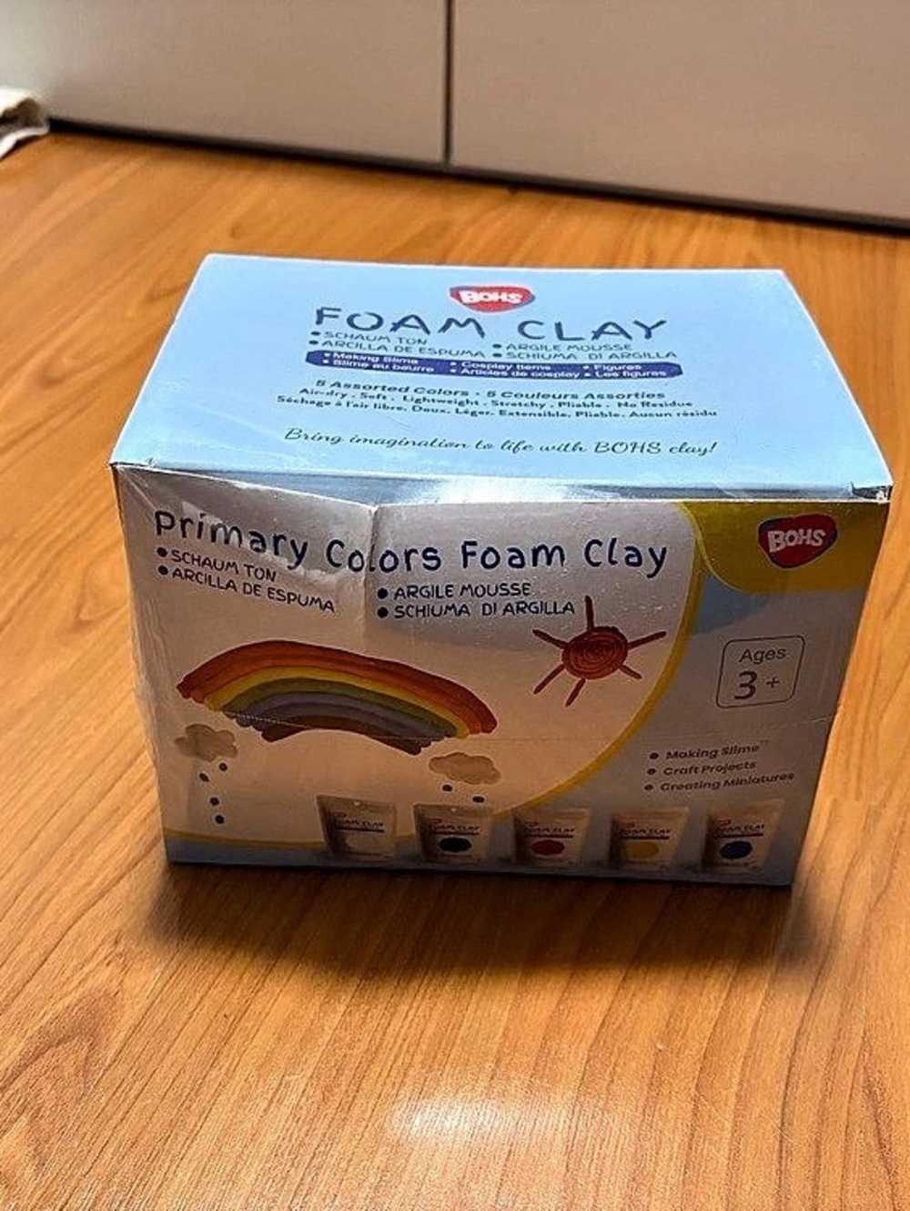 Bohs Primary Colors Foam Clay Craft Kit
